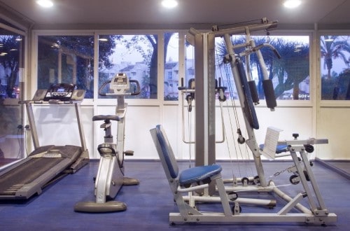 Gym room at Hotel Palmasol Benalmadena in Spain. Travel with World Lifetime Journeys