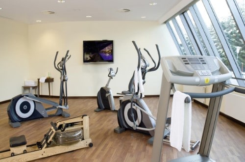 Gym room at Hotel Schloss Lebenberg in Kitzbühel, Austria. Travel with World Lifetime Journeys