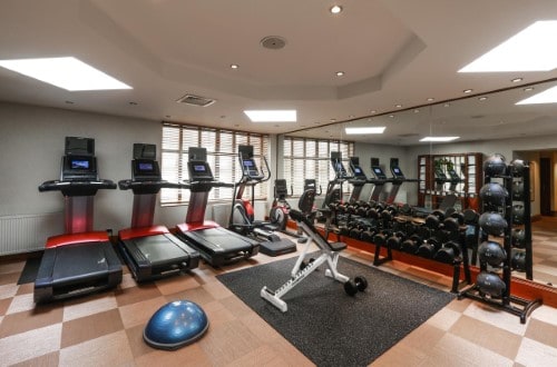 Gym room at Radisson Blu Alcron Hotel Prague, Czech Republic. Travel with World Lifetime Journeys