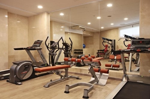 Gym room at Sandos Benidorm Suites in Benidorm, Spain. Travel with World Lifetime Journeys