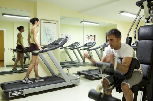 Gym room at Sporthotel Arabba in Italy. Travel with World Lifetime Journeys