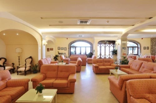 Hotel lounge at Hotel La Vue D’Or in Sorrento, Italy. Travel with World Lifetime Journeys