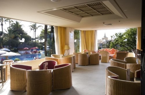 Hotel lounge at Hotel Palmasol Benalmadena in Spain. Travel with World Lifetime Journeys