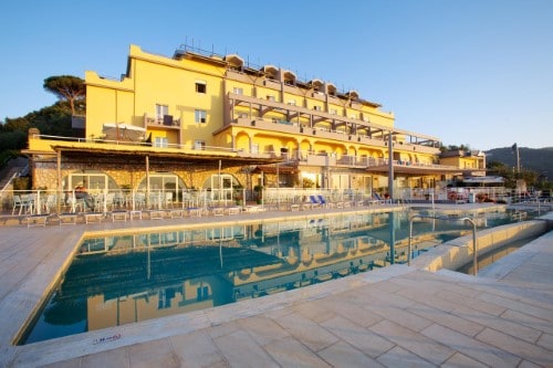 Hotel panorama at Art Hotel Gran Paradiso in Sorrento, Italy. Travel with World Lifetime Journeys