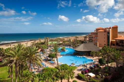 Hotel panorama at Elba Sara Beach in Caleta de Fuste, Fuerteventura. Travel with World Lifetime Journeys