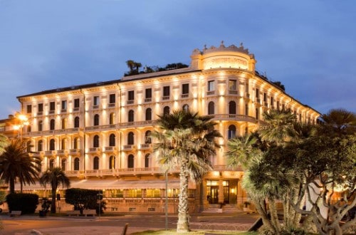 Hotel panorama at Grand Hotel Principe di Piemonte in Viareggio, Italy. Travel with World Lifetime Journeys