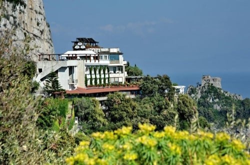 Hotel panorama at Hotel La Conca Azzurra in Amalfi, Italy. Travel with World Lifetime Journeys