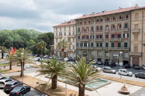 Hotel panorama at Hotel Residence Esplanade in Viareggio, Italy. Travel with World Lifetime Journeys