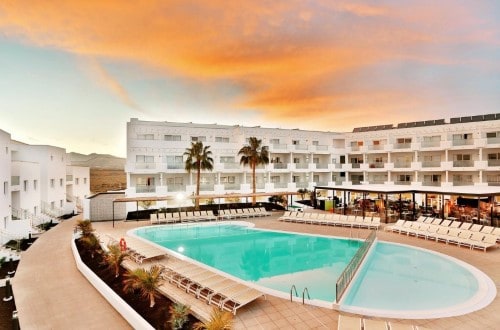 Hotel panorama at Sentido Aequora Suites in Puerto del Carmen, Lanzarote. Travel with World Lifetime Journeys