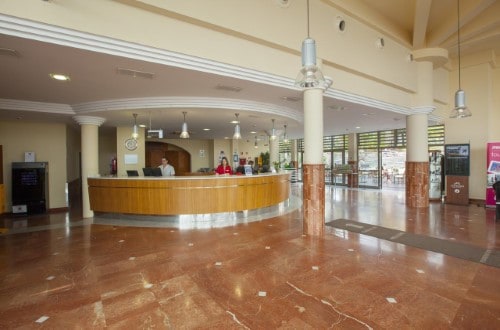 Hotel reception at IFA Interclub Atlantic Hotel in Maspalomas, Gran Canaria. Travel with World Lifetime Journeys