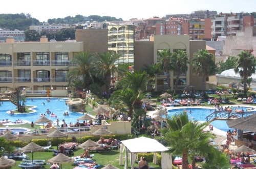 Hotel surrounding at Evenia Olympic Garden in Lloret de Mar, Spain. Travel with World Lifetime Journeys