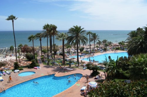 Pool panorama at Best Hotel Triton in Benalmadena, Malaga. Travel with World Lifetime Journeys