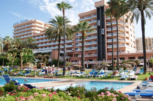 Hotel panorama at Best Hotel Triton in Benalmadena, Malaga. Travel with World Lifetime Journeys