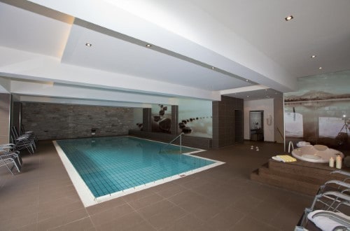 Indoor pool at Alpine Resort Zell am See in Austria. Travel with World Lifetime Journeys