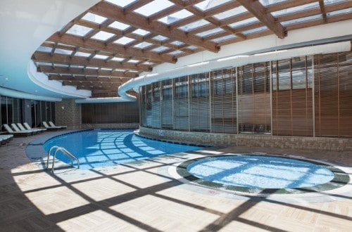 Indoor pool at Long Beach Harmony in Alanya, Turkey. Travel with World Lifetime Journeys