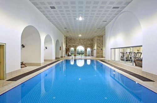 Indoor pool at Salmakis Beach Resort and Spa in Bodrum, Turkey. Travel with World Lifetime Journeys