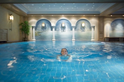 Indoor pool at Salzburger Hof in Zell am See, Austria. Travel with World Lifetime Journeys