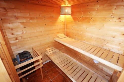 Inge sauna at Allalin Apartments in Saas Fee, Switzerland. Travel with World Lifetime Journeys