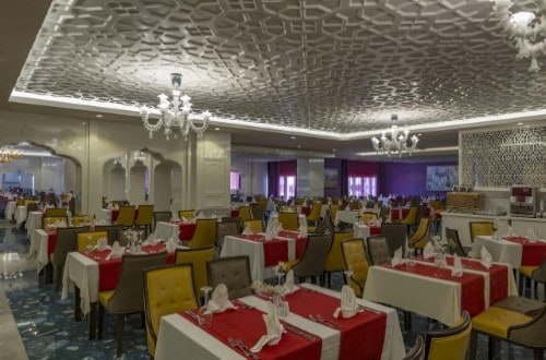 Interior restaurant at Royal Taj Mahal in Side, Turkey. Travel with World Lifetime Journeys