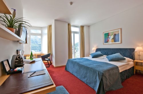 Junior Suite at Hotel Schweizerhof in St. Moritz, Switzerland. Travel with World Lifetime Journeys