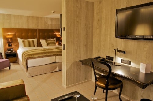 Junior suite at Hotel Grischa in Davos, Switzerland. Travel with World Lifetime Journeys