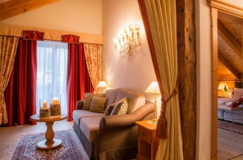 Junior suite at Hotel Tablé in Corvara, Italy. Travel with World Lifetime Journeys