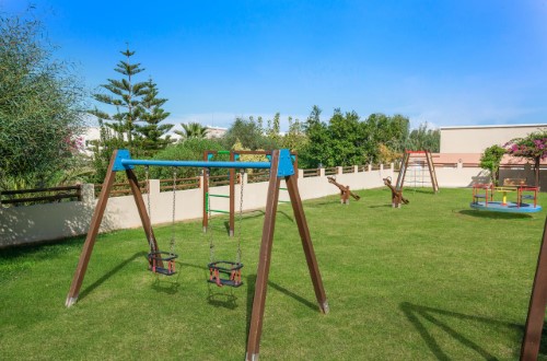 Kids playground at Iberostar Creta Panorama and Mare in  Crete, Greece. Travel with World Lifetime Journeys