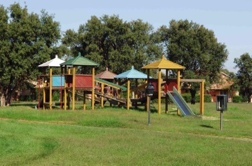 Kids playground at Liscia Eldi Resort in San Teodoro, Sardinia. Travel with World Lifetime Journeys