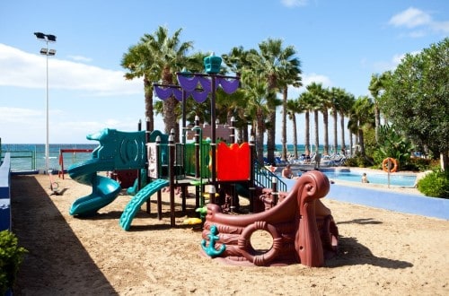 Kids playground at Marbella Playa Hotel in Marbella, Spain. Travel with World Lifetime Journeys