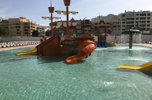 Kids pool at Hotel Sorra Daurada Splash in Malgrat de Mar, Spain. Travel with World Lifetime Journeys