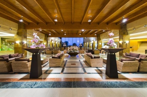 Lounge area at Elba Sara Beach in Caleta de Fuste, Fuerteventura. Travel with World Lifetime Journeys