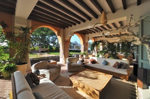 Lounge area at Vincci Seleccion Estrella del Mar in Marbella, Spain. Travel with World Lifetime Journeys