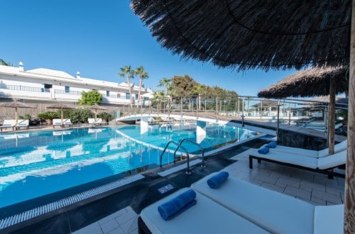 Pool side at THB Tropical Island in Playa Blanca, Lanzarote. Travel with World Lifetime Journeys