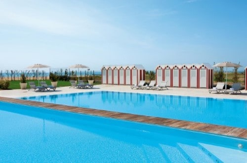 Nice pool at Adriatic Palace Hotel in Lido di Jesolo, Italy. Travel with World Lifetime Journeys