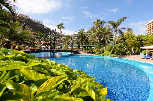 Outdoor pool at Sunlight Bahia Principe San Felipe in Puerto de la Cruz, Tenerife. Travel with World Lifetime Journeys