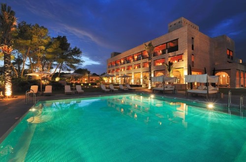 Outdoor pool at Vincci Seleccion Estrella del Mar in Marbella, Spain. Travel with World Lifetime Journeys