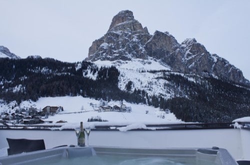 Outdoor view at Hotel Col Alto in Corvara, Italy. Travel with World Lifetime Journeys