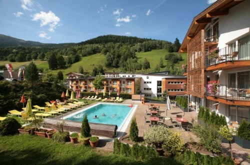 Outdoor view at Hotel Der Waldhof in Zell am See, Austria. Travel with World Lifetime Journeys