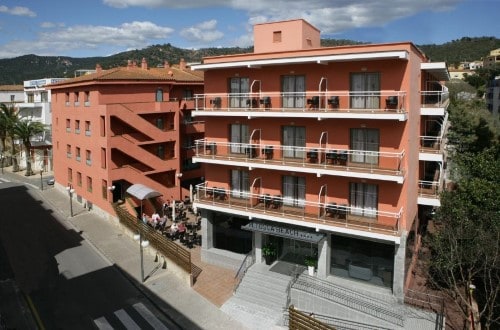 Outside hotel view at Hotel Tossa Beach Center in Tossa de Mar, Spain. Travel with World Lifetime Journeys