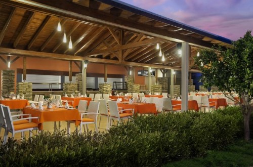 Outside restaurant at Barut Kemer Hotel in Antalya, Turkey. Travel with World Lifetime Journeys