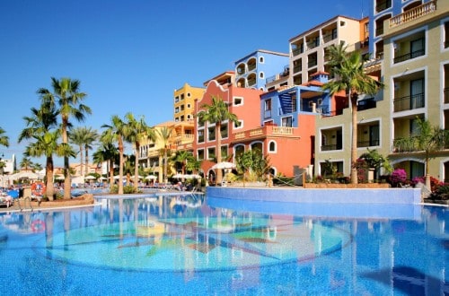 Outside view at Bahia Principe Hotels in Costa Adeje, Tenerife. Travel with World Lifetime Journeys