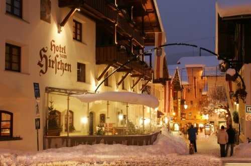 Outside view at Hotel Zum Hirschen in Zell am See, Austria. Travel with World Lifetime Journeys