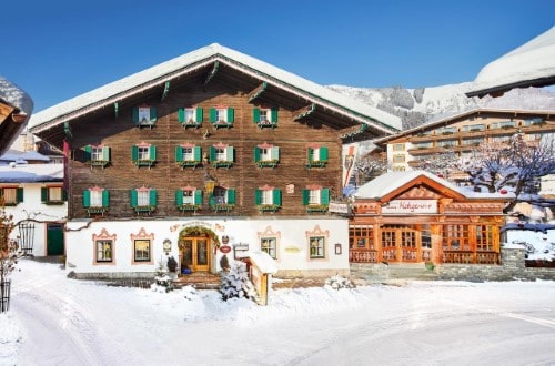 Outside view at Romantik Hotel in Zell am See, Austria. Travel with World Lifetime Journeys