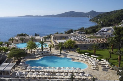 Panorama view at Hotel Marbella Corfu in Greece. Travel with World Lifetime Journeys