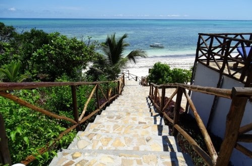 Passage to the beach at Ras Michamvi. Travel with World Lifetime Journeys