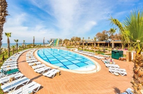 Pool panorama at Eftalia Aqua Resort in Alanya, Turkey. Travel with World Lifetime Journeys