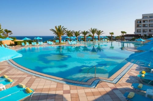 Pool side at Iberostar Creta Panorama and Mare in  Crete, Greece. Travel with World Lifetime Journeys