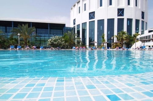 Pool side at Sandos Papagayo Beach Resort in Playa Blanca, Lanzarote. Travel with World Lifetime Journeys