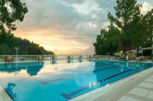 Pool view at Letoonia Club and Hotel in Fethiye, Turkey. Travel with World Lifetime Journeys