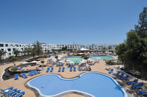 Pool side at Blue Bay Lanzarote Hotel in Costa Teguise, Lanzarote. Travel with World Lifetime Journeys